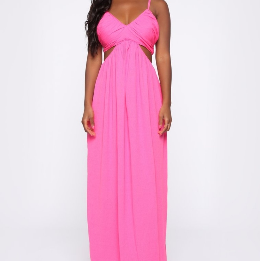 NWT Hot Pink FN Maxi Dress